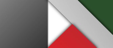 Soyut geometrik desenli pankart düzeni maketi