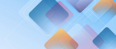 Renkli geometrik şekillere sahip soyut arkaplan