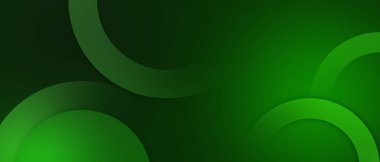 Soyut yeşil eğimli geometrik şekiller arkaplan resimlemesi