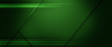 Işık ışınlarının dijital görüntüsü, yeşil ışıklı çizgiler.