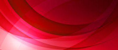 Soyut kırmızı eğri yatay afiş arkaplanı