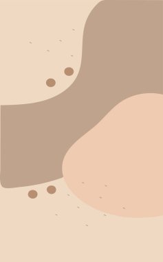 Soyut çağdaş estetik arka plan. Boho duvar dekoru. Orta yüzyıl modern minimalist sanat baskısı.