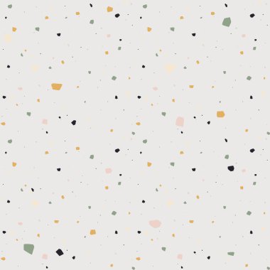 Kusursuz terrazzo deseni. Moda ve şık kompozit taş dokusu, duvar kağıdı, web arkaplanı, kumaş tasarımı.
