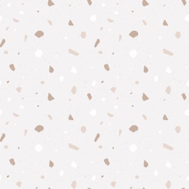 Vektör terrazzo pastel renklerde pürüzsüz desen. 