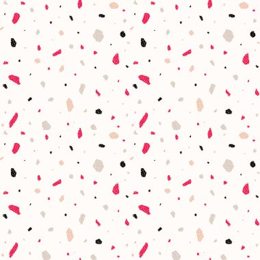 Renkli vektör Terrazzo pürüzsüz desen 