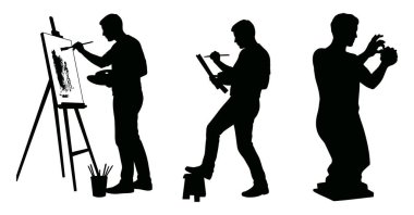 Ressamların ve fotoğrafçıların Siluet Yaratıcı Sanatsal Arayışları