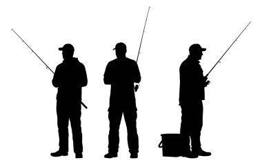 Bir Siluet Avcıları Üçlüsü Barışçıl Balık Günü 'nün tadını çıkarıyor.