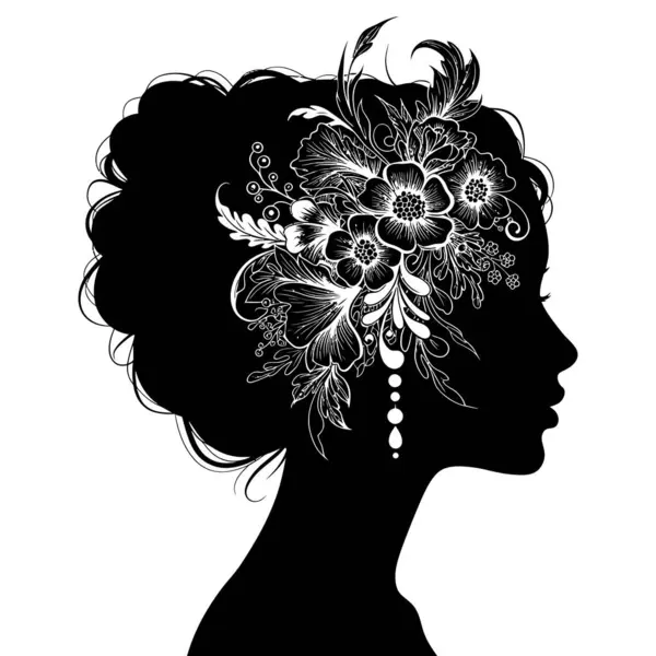 Süslü Başlıklı Zarif Siluet Sonsuz Güzellik Portresi