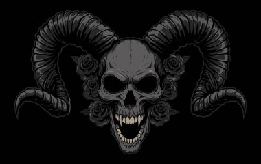 Güllü ve Boynuzlu Kafatası Bir Sanatsal Yorum