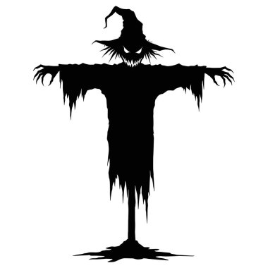 Ürkütücü Gölgeli Korkuluk Bütün gece Saha 'yı Sessizce Koruyor