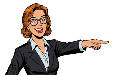 Hevesli İş Kadını Size Bir Fikir ya da Yeni Bir Ürün Sunuyor