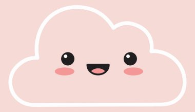 Rüya Bulutlu Kawaii İllüstrasyonu Serene Sanat Koleksiyonu