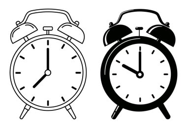 Alarm Saat Kavramları ve Günlük Kullanım için Zamanlı Resimler