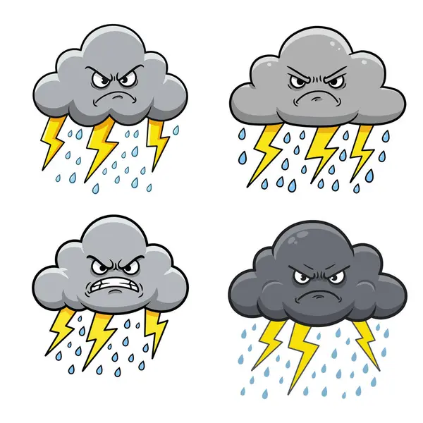 Kızgın Fırtına Bulutları Kötü Hava 'yı ve Yaklaşan Zorlukları simgeliyor.