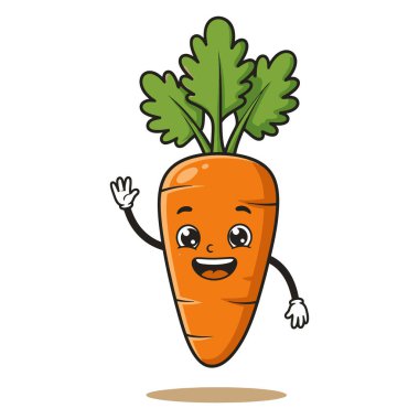 Çizgi filmdeki Mutlu Havuç Dalgalanması Merhaba