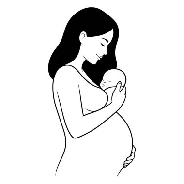 Bir anne ve çocuğu arasındaki huzur verici bağ