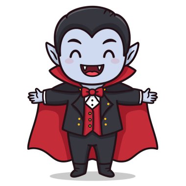 Şirin Çizgi Film Vampiri Cadılar Bayramı Gece Partisi Kutlaması İçin Hazır
