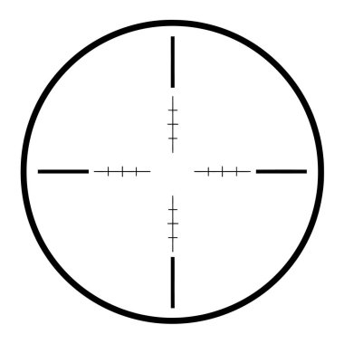 Crosshair Kapsam Reaksiyonu Yakın Çekim Hedefleme ve Hassasiyet Optik Aracı