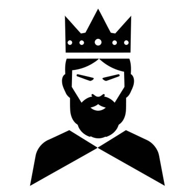 Görkemli Kral Portresi Kraliyet tacıyla asil bir hükümdar