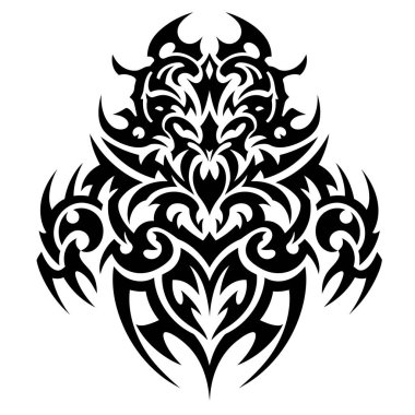 Vücut Sanatı Dekorasyonu için Soyut Kabile Süsleme Teması