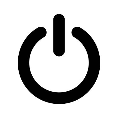 Güç Açılıp Kapatma Simgesi İllüstrasyonu Basit Kontrol Sistemi Teknolojisi