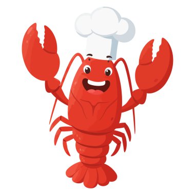 Lezzetli Istakoz Şefi Harika Deniz Ürünleri Yemekleri Pişirmeye Hazır