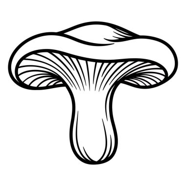 Mantar Sanatsal El Doğa Öğrenme Eğitimi için Çizim