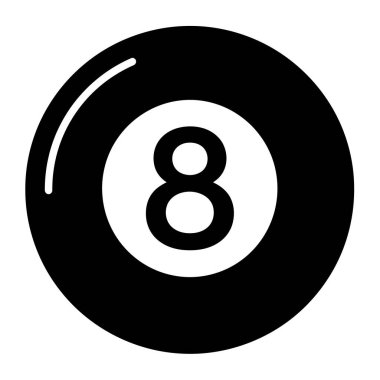 Sekiz Top Şans Bilardo ve Spor İçin Basit Eğlence