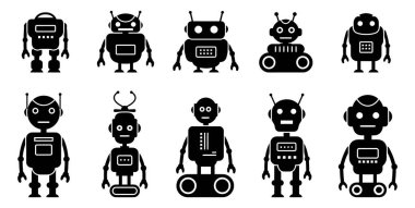Retro-Futuristik Robotik ve Elektronik Makineler Koleksiyonu