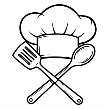 Aşçılık Sanatları Aletleri ve Aşçı Şapkası Gerekli Mutfak Tasarımı