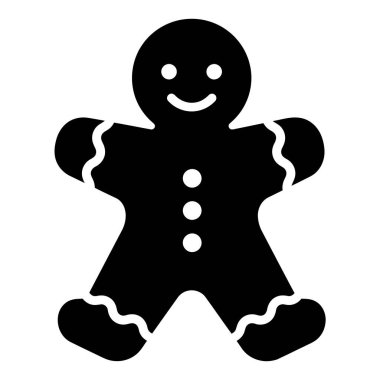 Zencefilli Adam İllüstrasyonu Geleneksel Tatil Sezonu Kurabiyeleri ve Pişirme