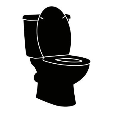 Tuvalet Silueti Temiz Tesisat Su Cihazı Hijyen Tasarımı