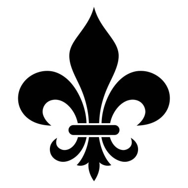 Zarif simetriye sahip zarif Fleur de Lis Illustration
