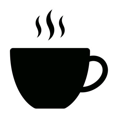 Kahve fincanı ve buharı tüten sıcak içecek.