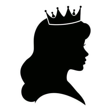 Kraliçe Taç ve Kadının Gölgeli Silueti