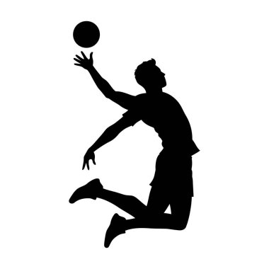 Atletizm: Orta-Hava Voleybol Oyuncusu Siluet Atışı