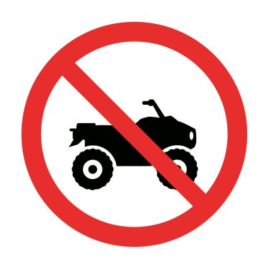 Yasak ATV erişimi Kısıtlı Arazi Araçları İzin Verilmiyor
