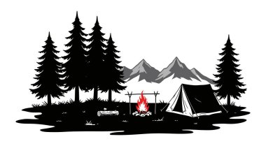 Vahşi doğa, görkemli ağaçların gölgesinde bekliyor.