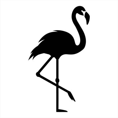 Minimalist Flamingo Siluet Sanat Eviniz İçin Tropikal Dokunuş