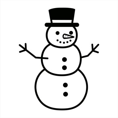 Siyah bir geçmişi olan Noel Kardan Adam.