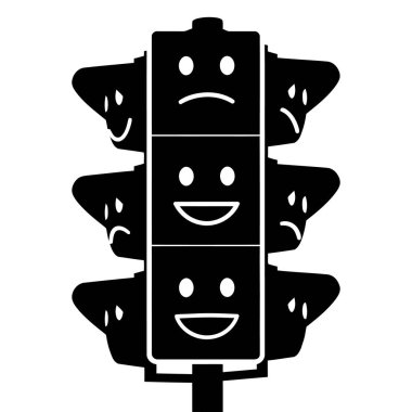 Farklı Duygusal Yüzler Biçimi Fikirleri Kullanarak Trafik Işığı Çizimi