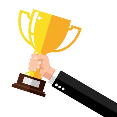 Zaferi Kutlayan Bir El Zafer ve Başarı Altın Kupasını Kaldırdı