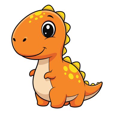 Şirin Turuncu Dinozor Çizgi Filmi Karakteri