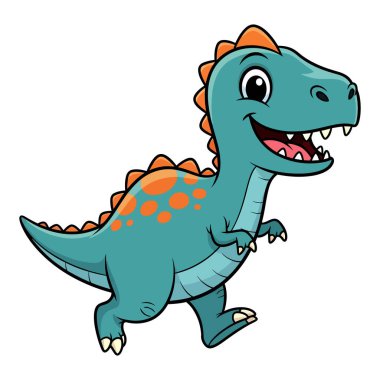 Bir Dost Çizgi Filmi Tyrannosaurus Rex Dinozor Karakteri