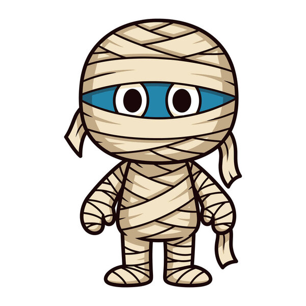 Симпатичный рисунок мумии