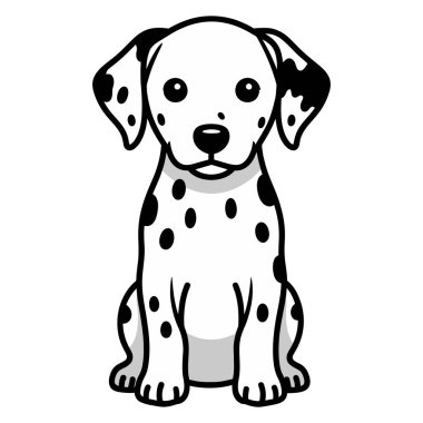 Sevimli Benekli Yavru Sabırla Oturan Kucaklaşan Bir Arkadaşa Oynamaya Hazır