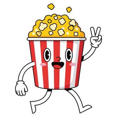 Neşeli bir patlamış mısırla sinemada keyifli bir günün tadını çıkarıyorum.