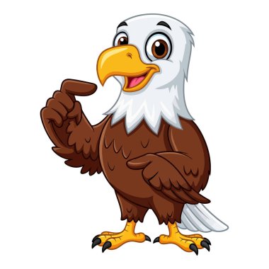 Sevimli Kartal Gururla Pençelerini ve Tüylerini Gösteriyor