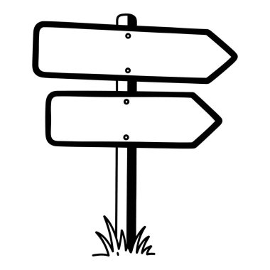 Polonyalı İki Boş Ok İşaretli Boş Yön İşareti