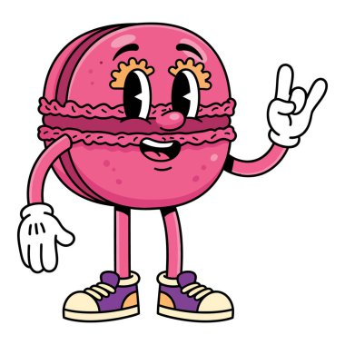 Retro Çizgi Film Macerası Karakteri Elde Taş Yapıyor